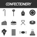Confectionery icon set