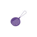 Confectionery sieve for homemade cooking, kitchen equipment for sifting flour, powder, baking tools vector isolated