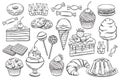 Confectionery and sweets icons