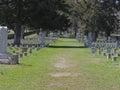 Confederate Battleground Walkway Royalty Free Stock Photo