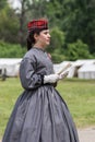 Confederate Civil War era Woman Royalty Free Stock Photo