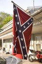 Confederate flag displayed
