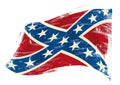Confederate flag grunge