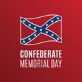 Confederate Memorial Day vector