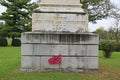 Confederate Monument to Unknown Soldiers, Stonewall Cemetery Royalty Free Stock Photo