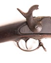 Confederate Musket Trigger Detailing & Marking Dated 1862 Royalty Free Stock Photo