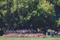 Confederate soldiers at the Civil War muster in Jackson, Michigan