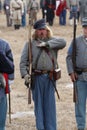 Confederate soldiers at a Civil War Re-enactment Royalty Free Stock Photo