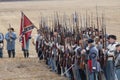 Confederate soldiers at Civil War Re-enactment Royalty Free Stock Photo