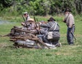 Confederate Soldiers Fight Back Royalty Free Stock Photo