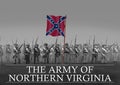 Confederate Soldiers. US Civil War 1860`s Royalty Free Stock Photo