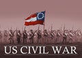 Confederate Soldiers. US Civil War 1860`s