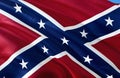Confederate States of America flag. Historical national flag of the Confederate States of America. Known as Confederate Battle,