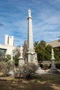 Confederate War Memorial at Pioneer Cemetery in Dallas, TX Royalty Free Stock Photo