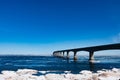 Confederation Bridge to PEI Canada late winter Royalty Free Stock Photo