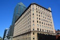 Confederation Building and in background Le 1501 McGill College Royalty Free Stock Photo