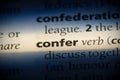 Confer