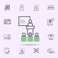 Conference colored icon. business icons universal set for web and mobile