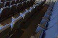 Conference hall or seminar room, row of empty seat in auditorium or hall or classroom Royalty Free Stock Photo