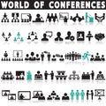 Conference icon set