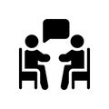 Conference vector glyph flat icon Royalty Free Stock Photo
