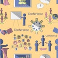 Conference icons pattern