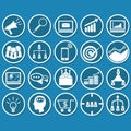 conference icons. Vector illustration decorative background design