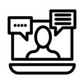 Conference Isolated Fill Vector icon which can easily modify or edit as you want