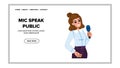 conference mic speak public vector Royalty Free Stock Photo