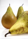 Conference Pear, pyrus communis, Fruits against White Background Royalty Free Stock Photo