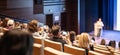 Conference and Presentation. Audience at the conference hall. Business and Entrepreneurship. Faculty lecture and Royalty Free Stock Photo