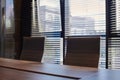 Conference room in office. Modern meeting room for business negotiations and business meetings. Boardroom Royalty Free Stock Photo