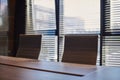 Conference room in office. Modern meeting room for business negotiations and business meetings. Boardroom Royalty Free Stock Photo