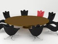 Conference room, round table