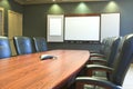 Conference Table w/Blank Whiteboard Royalty Free Stock Photo