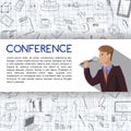 Conference template illustration