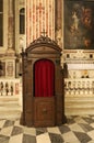 Confession box at Santissima Annunziata del Vastato