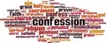 Confession word cloud