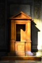 Confessional in a catholic church Royalty Free Stock Photo
