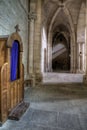 Confessional in old monastery