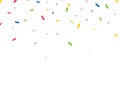 Party background. Colorful confetti isolated Royalty Free Stock Photo