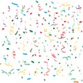 Confetti background, colorful vector illustration Royalty Free Stock Photo