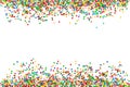 Confetti background Holiday party decoration banner
