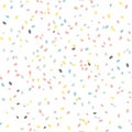 Confetti background. Pale colors. Seamless pattern Royalty Free Stock Photo