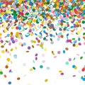 Confetti Background Template - Falling Chads Backdrop Royalty Free Stock Photo