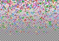 Confetti border backdrop Royalty Free Stock Photo