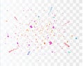 Confetti burst explosion. Party background