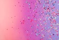 Confetti Carnival A Harmonious Scatter of Pink Colors in Random Harmony Royalty Free Stock Photo