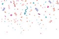 Confetti celebration frame background. Horizontal, anniversary. Royalty Free Stock Photo