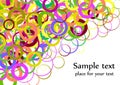 Confetti colorful background splash effect